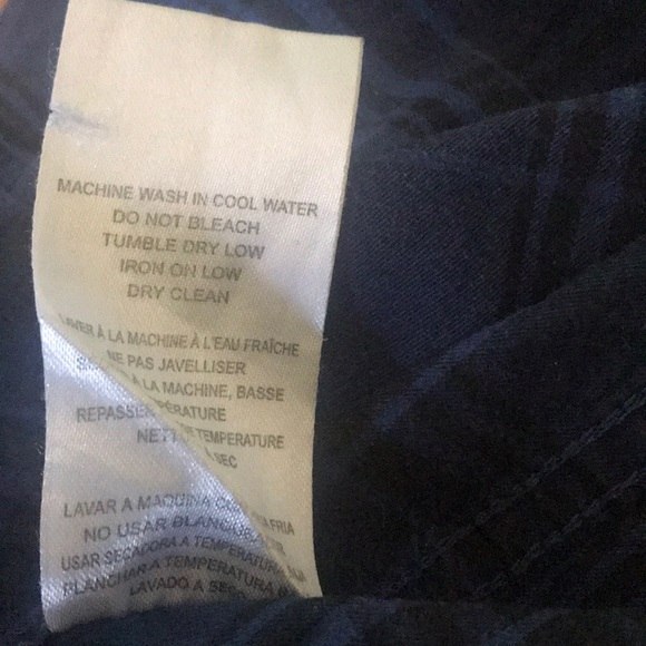 “POINT ZERO” Blue Plaid Men’s Shirt. - Picture 10 of 11